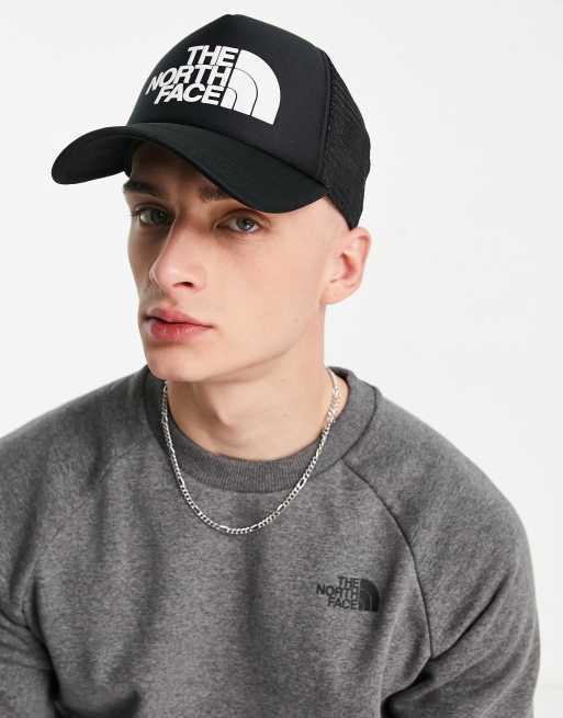 The north face logo trucker new arrivals