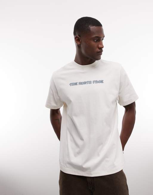 The North Face Logo Twist relaxed t-shirt in off white, 4 of 5