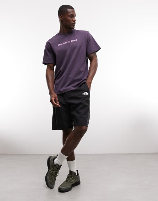 The North Face Logo Twist relaxed t-shirt in purple, 2 of 5