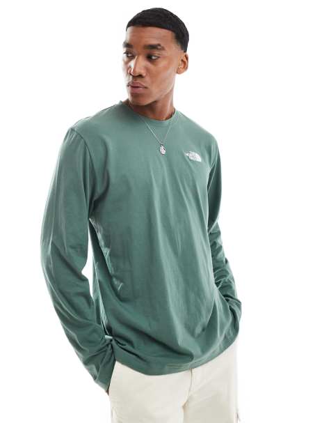 The North Face long sleeve Evolution Tee in green - view 1