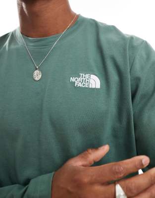 The North Face Long Sleeve Evolution Tee In Green