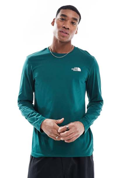 The North Face Long-sleeve simple dome t-shirt in deep nori - view 1