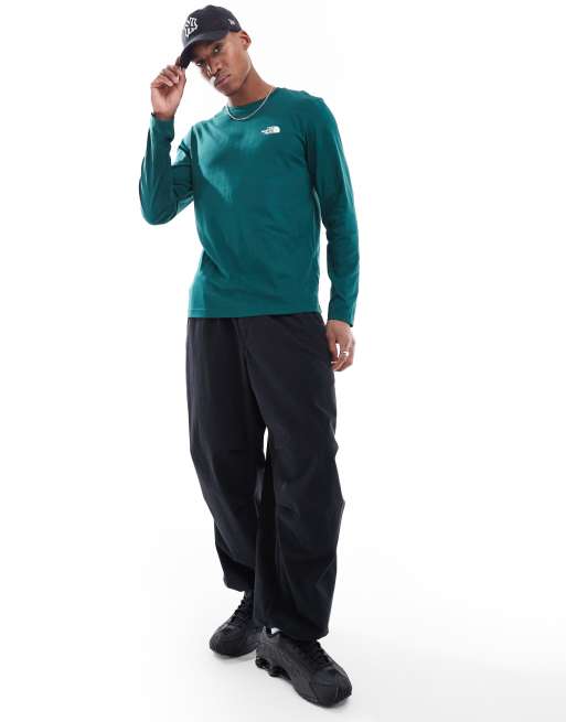 The North Face Long-sleeve simple dome t-shirt in deep nori, 2 of 4