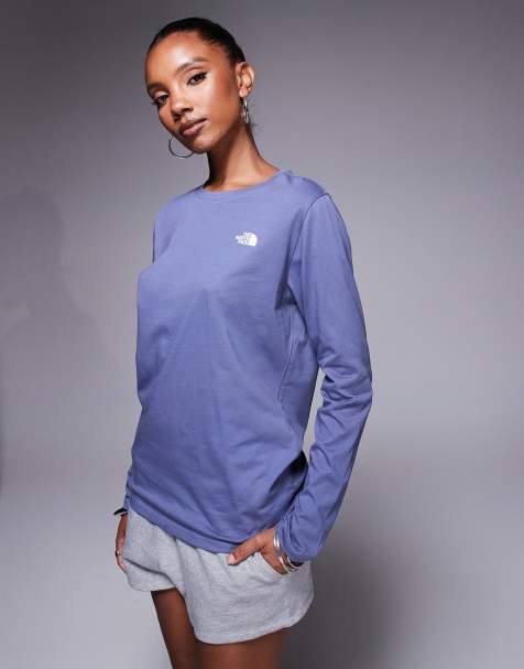 The North Face Long-sleeve simple dome t-shirt in twilight galaxy - view 1
