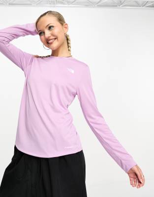 The North Face long sleeve top in purple