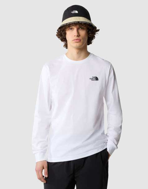 The North Face long sleeved redbox tee in white - view 1