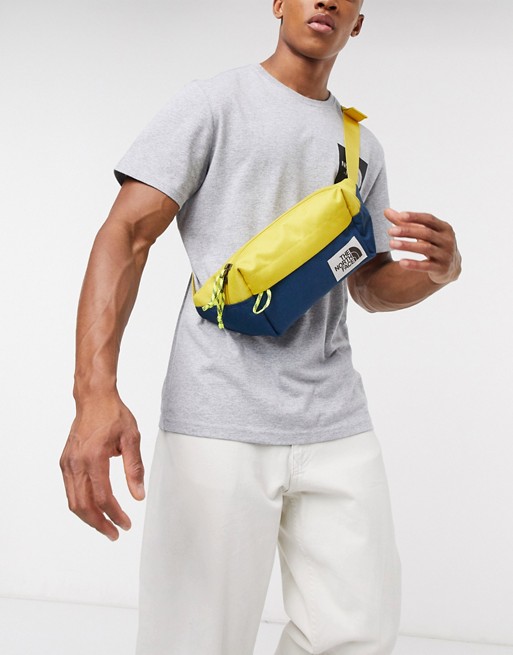 The North Face Lumbar pack bum bag in yellow/navy