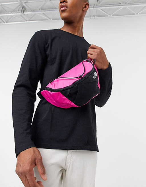 Deep Pink Fanny Pack With Adjustable Black Strap