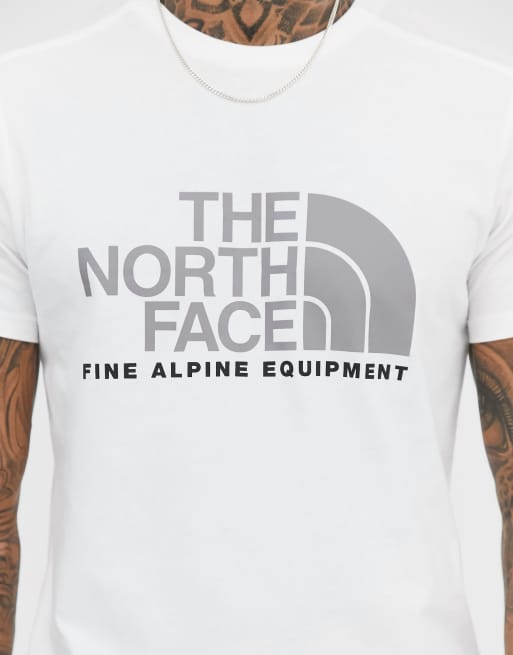 The North Face Lunar Fine Alpine t shirt in black white reflective