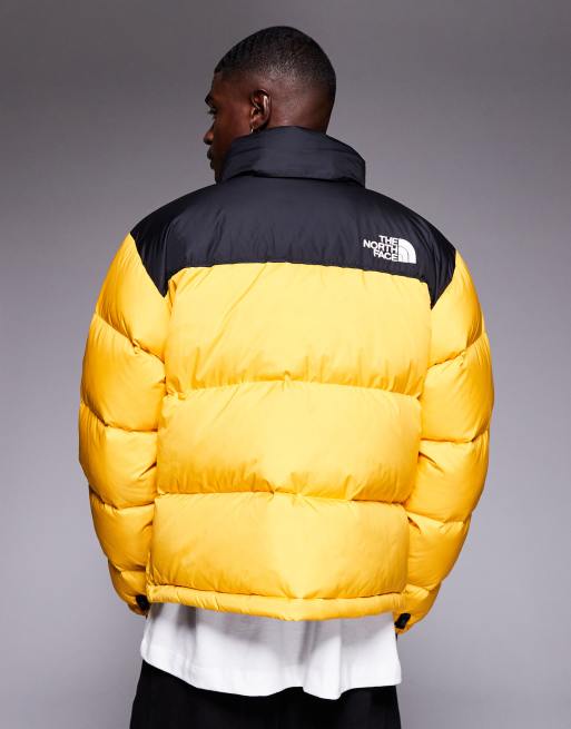 The North Face - M 1996 Nuptse - Giacca rétro oro vetta/nero TNF, 3 di 5