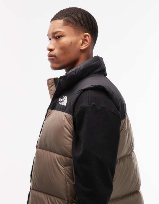 The North Face - M 1996 Retro Nuptse - Gilet marrone moka/nero TNF, 4 di 5