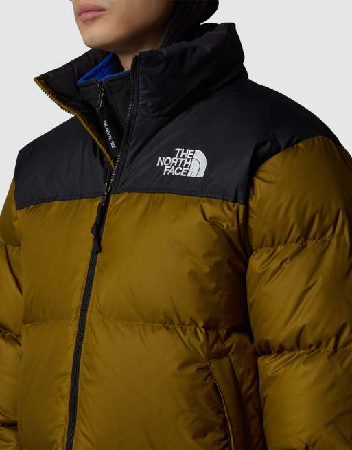 The North Face M 1996 retro nuptse puffer jacket in green black