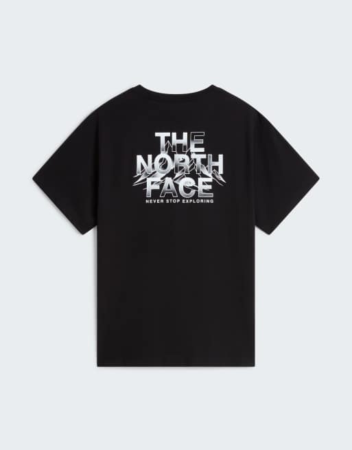 The North Face M allthe way to the top relaxed ss tee in tnf black/tnf white, 4 of 4