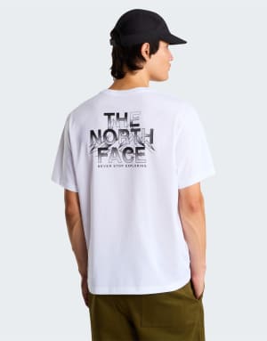 The North Face M allthe way to the top relaxed ss tee in tnf white/tnf black