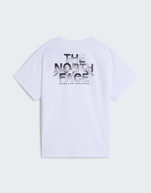 The North Face M allthe way to the top relaxed ss tee in tnf white/tnf black, 3 of 4
