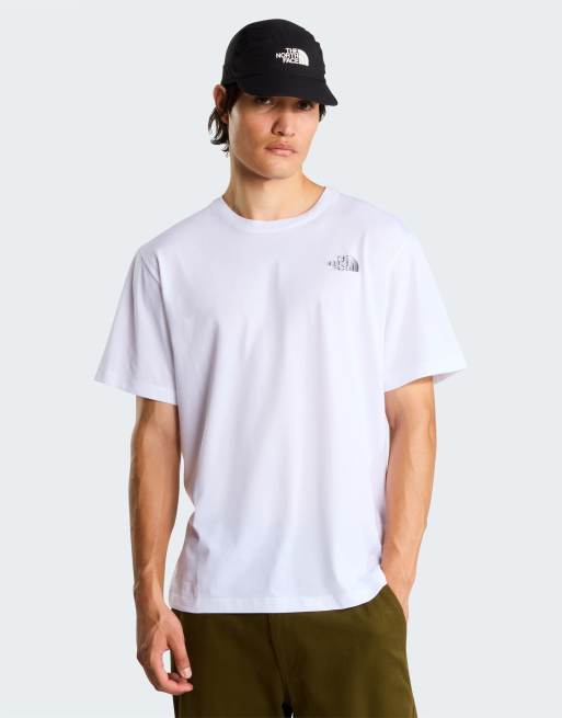 The North Face M allthe way to the top relaxed ss tee in tnf white/tnf black, 4 of 4