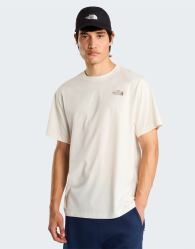 The North Face M allthe way to the top relaxed ss tee in white dune/smokey brown