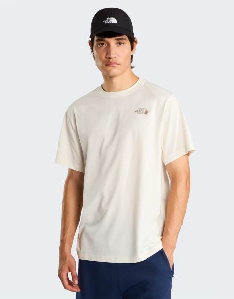 The North Face M camiseta de manga corta holgada 'allthe way to the top' en white dune/smokey brown - view 1