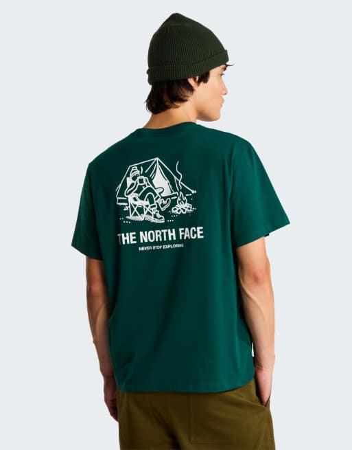 The North Face M campfire relaxed ss tee in hunter green/tnf white, 2 of 4