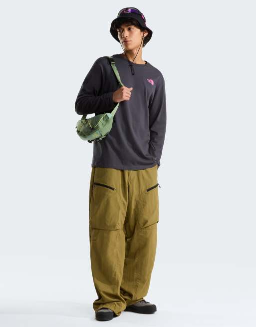 The North Face - M Descent - T-shirt oversize grigio antracite/vibrante, 3 di 4