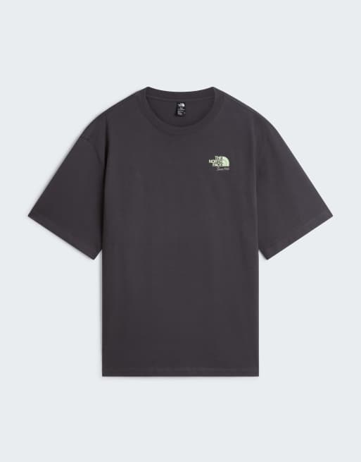 The North Face M let's be buddies oversized ss tee in anthracite grey/calcifi, 2 of 4