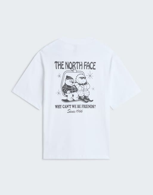 The North Face M let's be buddies oversized ss tee in tnf white/tnf black, 3 of 4