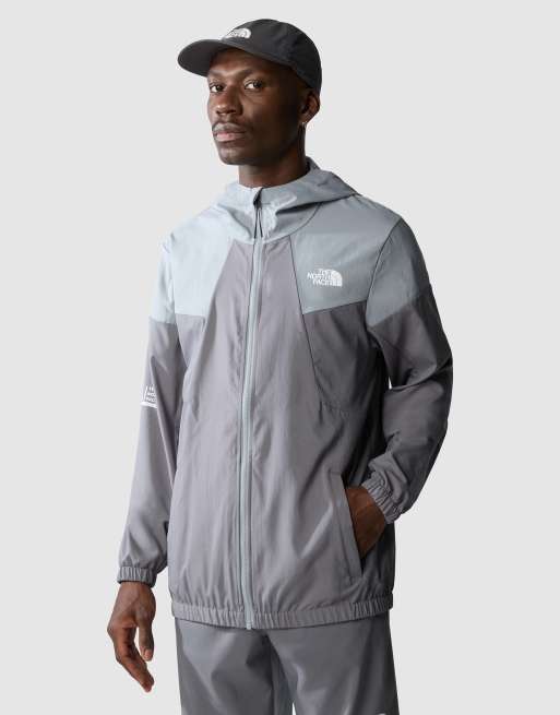 The North Face M ma wind track hoodie in smoked pearl/monument g