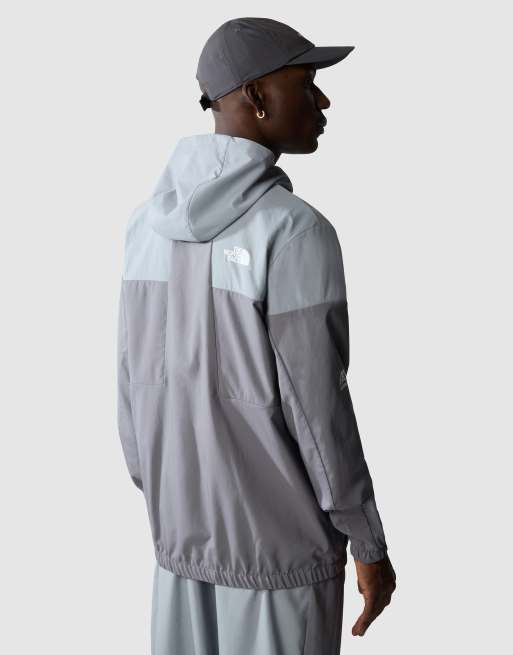 The North Face M ma wind track hoodie in smoked pearl/monument g