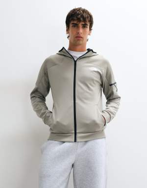 The North Face M mountain athletics full zip fleece 2.0 in stone slab