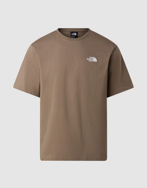 The North Face M mountain sketch ss tee  relaxed in mocha brown/tnf white, 3 of 4