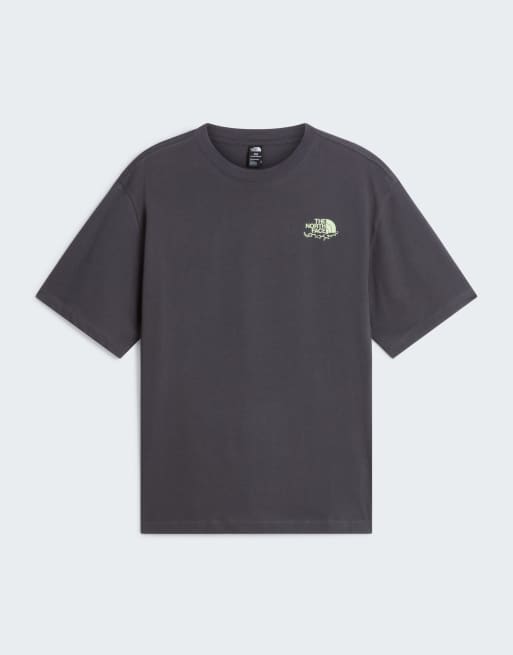 The North Face M never stop carving oversized ss tee in anthracite grey/calcifi, 3 of 4