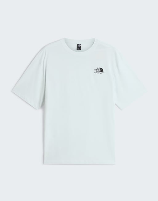 The North Face M never stop carving oversized ss tee in pearl stone/tnf black, 4 of 4