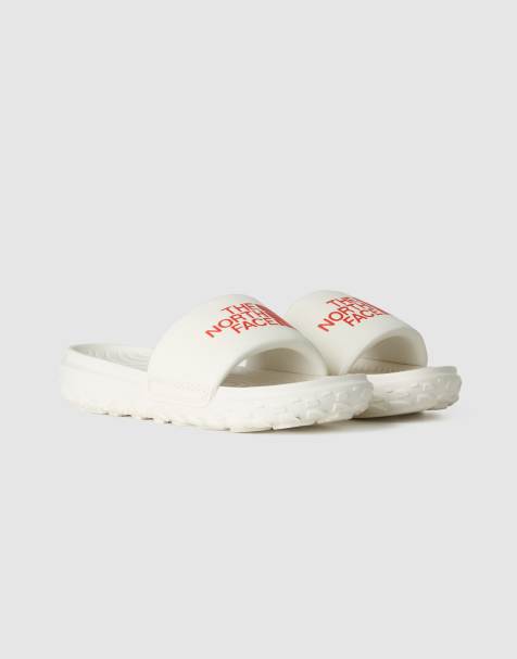 The North Face – M Never Stop Cush – Slider in Weiße Düne/Lavarot - view 1