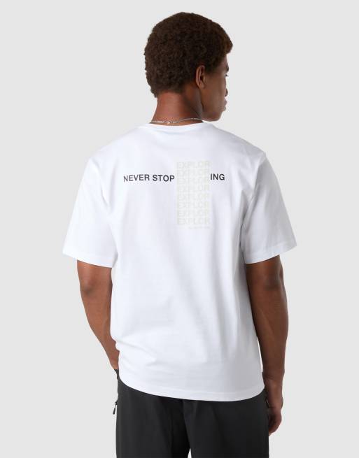 The North Face - M NSE Repeat - T-shirt décontracté à manches courtes - Blanc tnf et noir tnf, 2 de 4