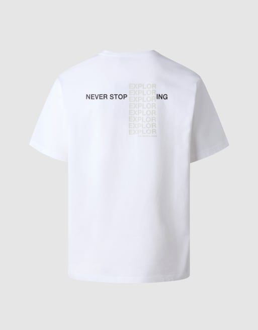 The North Face - M NSE Repeat - T-shirt décontracté à manches courtes - Blanc tnf et noir tnf, 4 de 4
