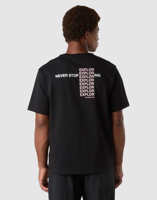 The North Face - M NSE Repeat - T-shirt décontracté à manches courtes - Noir tnf et blanc tnf, 2 de 4