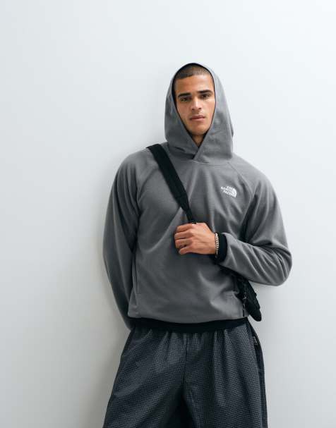 The North Face - M Oxara - Pile con cappuccio grigio fumo perlato - view 1