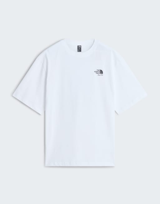 The North Face M T-shirt oversize à manches courtes Let's Be Buddies en blanc TNF/noir TNF, 4 de 4