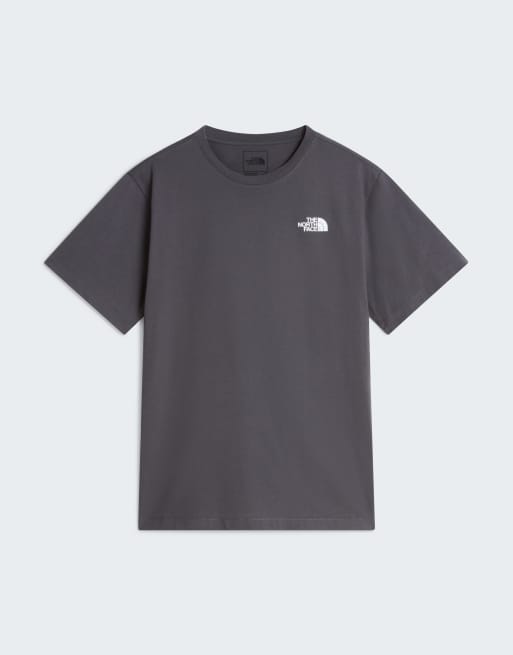 The North Face M t-shirt relaxed à manches courtes Campfire en gris anthracite/TNF blanc, 3 de 4