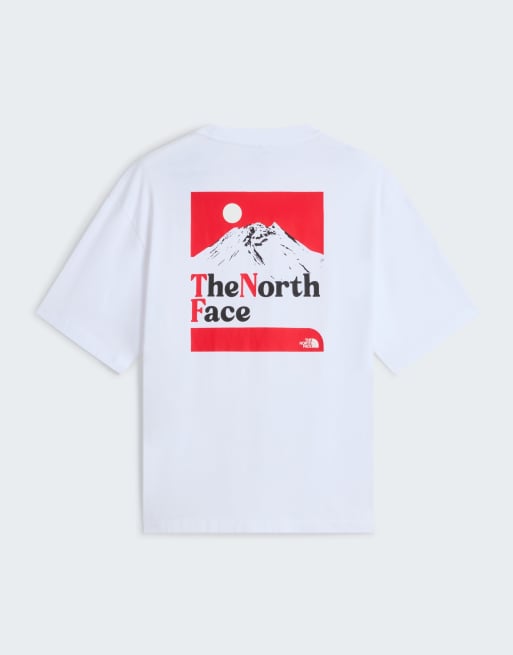 The North Face – M The Right Side – Oversize-T-Shirt in TNF-Weiß/TNF-Rot, 3 von 4