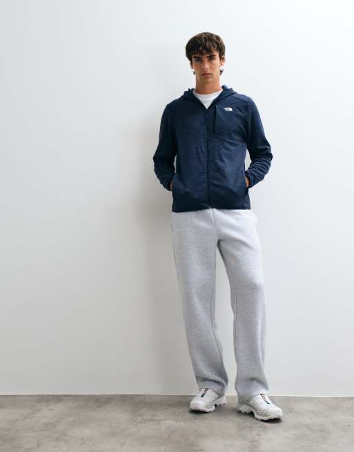 The North Face M tnf performance fleece full zip hoodie in summit navy dark heather, 2 of 5