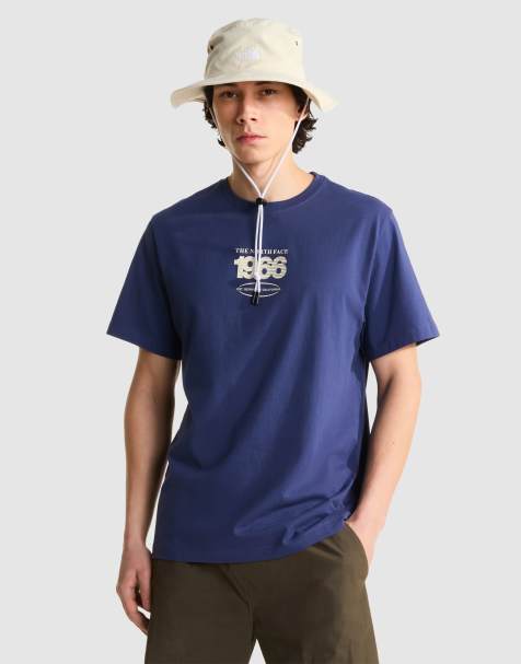 The North Face M track relaxed ss tee in lunar blue/white dune - view 1
