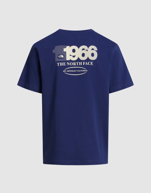 The North Face - M Track - T-shirt comoda blu luna e bianco dune, 4 di 4
