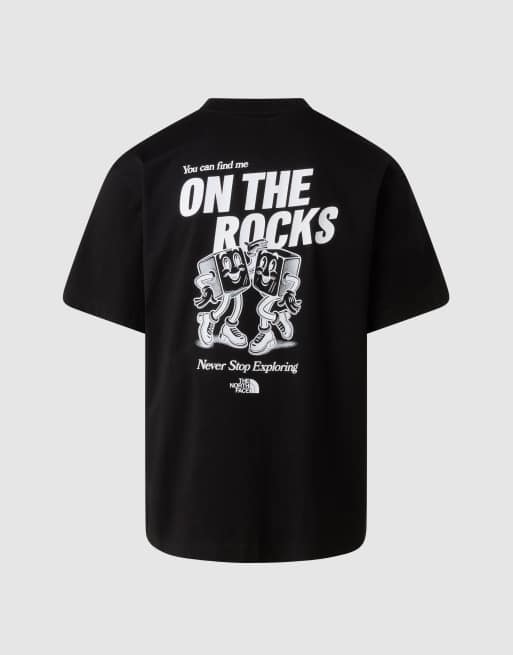 The North Face – M Weekend Rockin – Kurzärmliges Oversize-T-Shirt in TNF-Schwarz/TNF-Weiß, 3 von 4