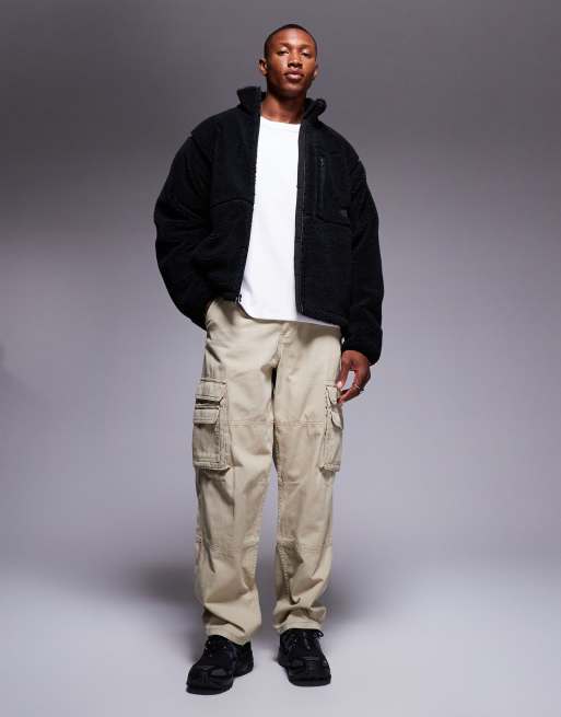 The North Face M66 extreme pile fleece zip up jacket in black | ASOS