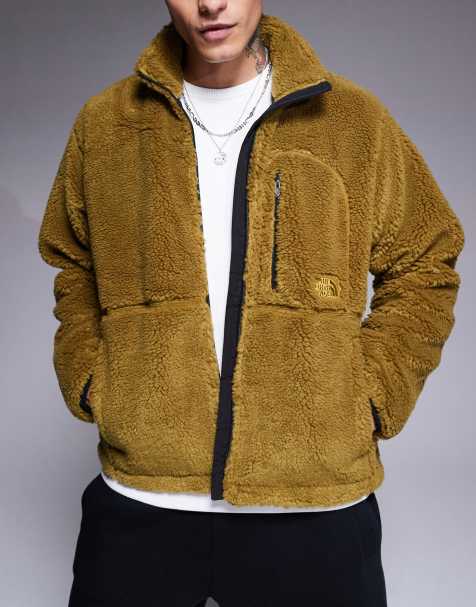 The North Face M66 extreme pile fleece zip up jacket in moss green - view 1