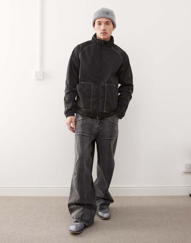 The North Face M66 nylon wind jacket in black | ASOS