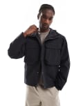 [The North Face] The North Face M66 Ripstop waterproof utlilty pocket jacket in black S BLACK