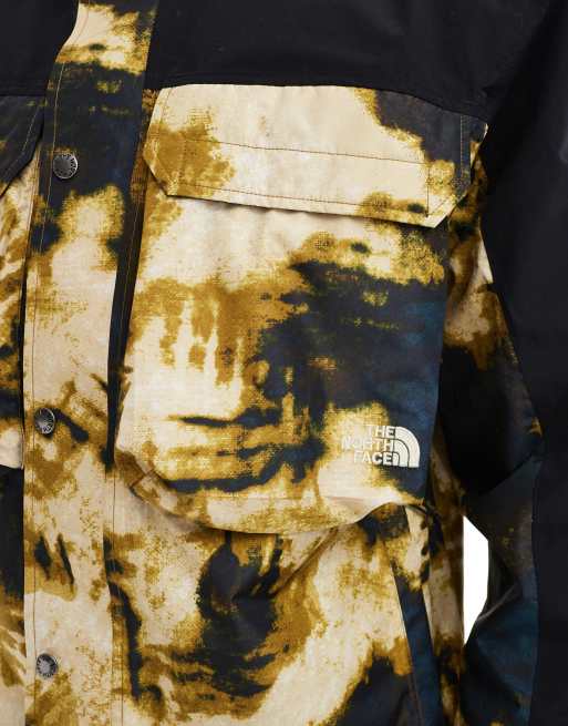 The North Face M66 Ripstop waterproof utlilty pocket jacket in multi dye print, 3 of 4