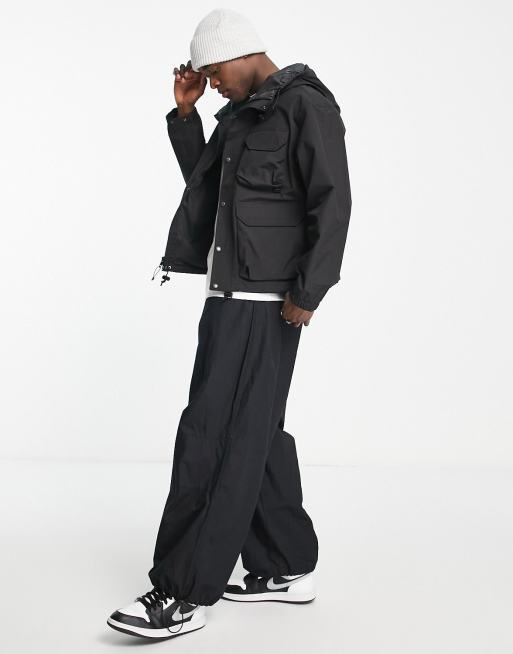 The North Face M66 Utility hooded rain jacket in black